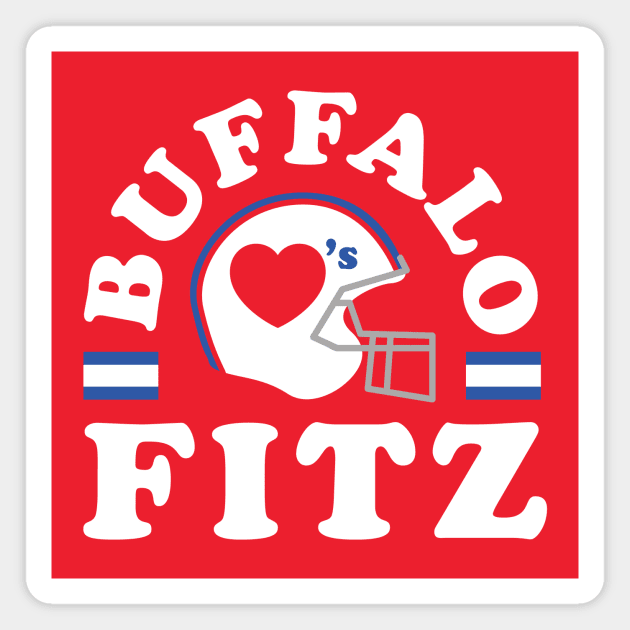 Buffalo Loves Fitz Football Fitzpatrick Magnet by PodDesignShop